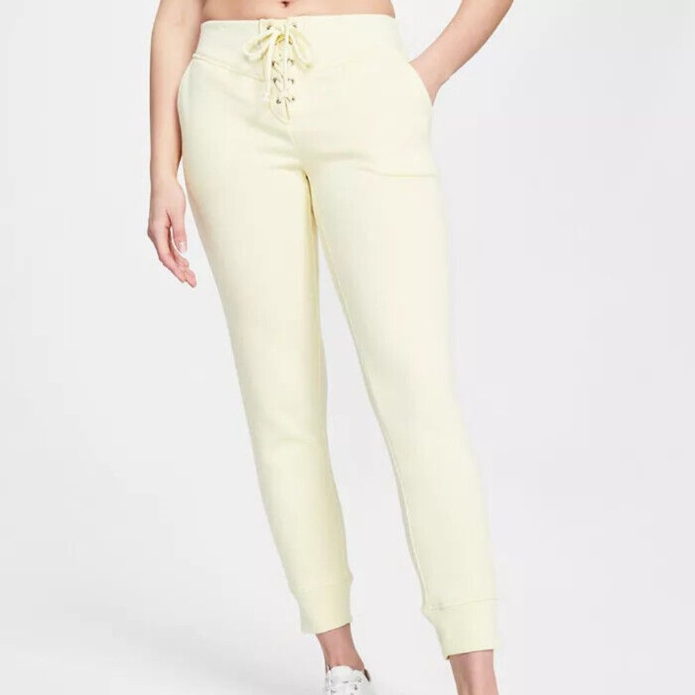 JENNI Women Style Not Size Lace-up Jogger Lounge Pants Yellow XXL NEW w TAGS